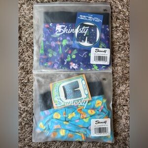 Shinesty lot of 2 ball hammock boxer briefs aliens hearts Men’s XXL NWT